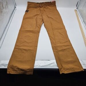 Wrangler Workwear Technician Relaxed Fit Brown Canvas Pants 36x34 WMWT1AR NEW